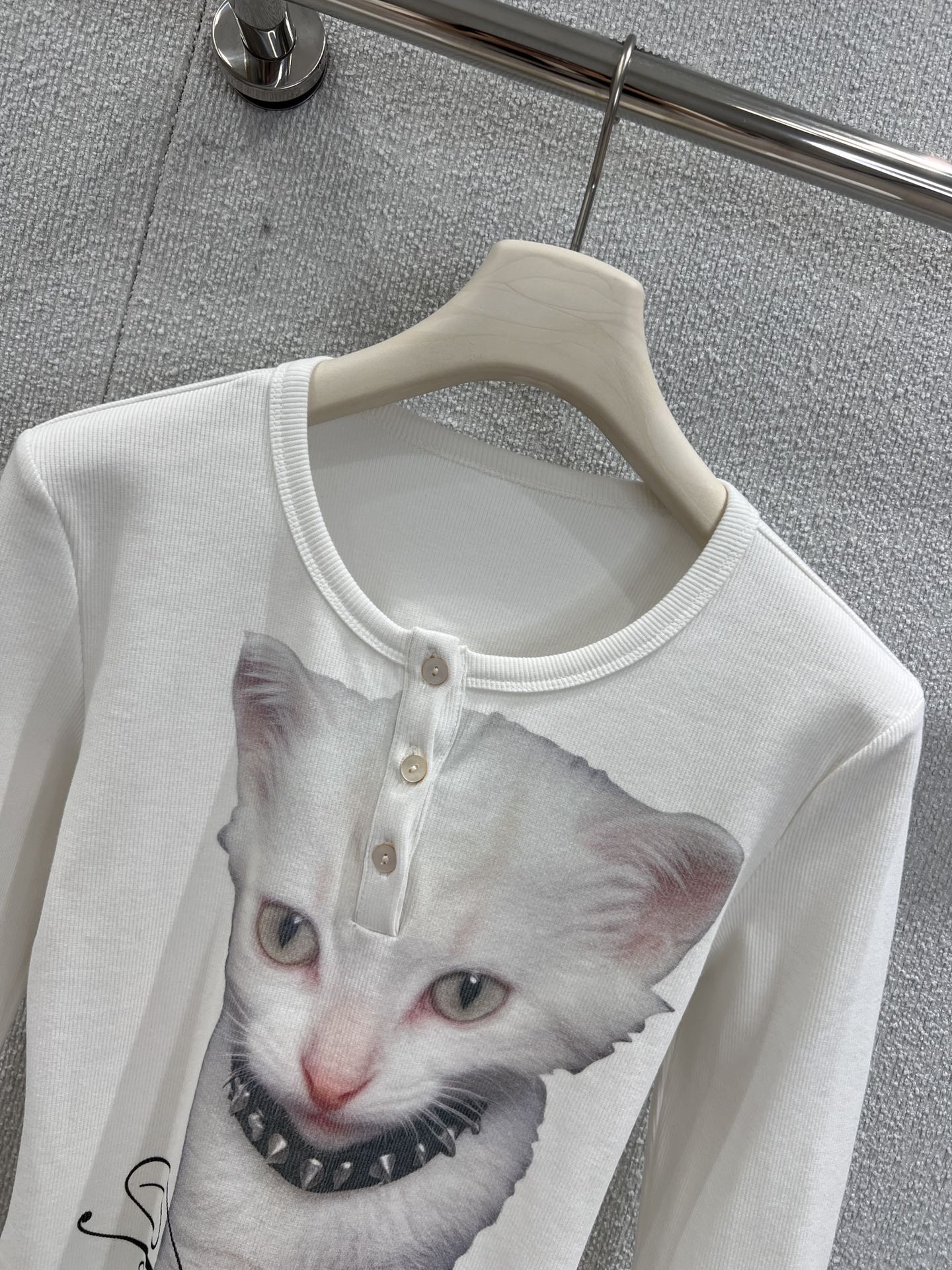 Blumarine JERSEY SWEATER WITH PRINT