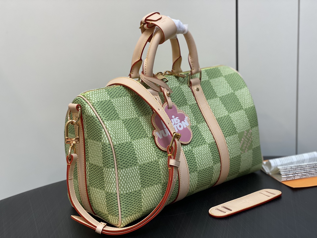 Louis Vuitton N40671 Keepall Bandoulière 35 Green