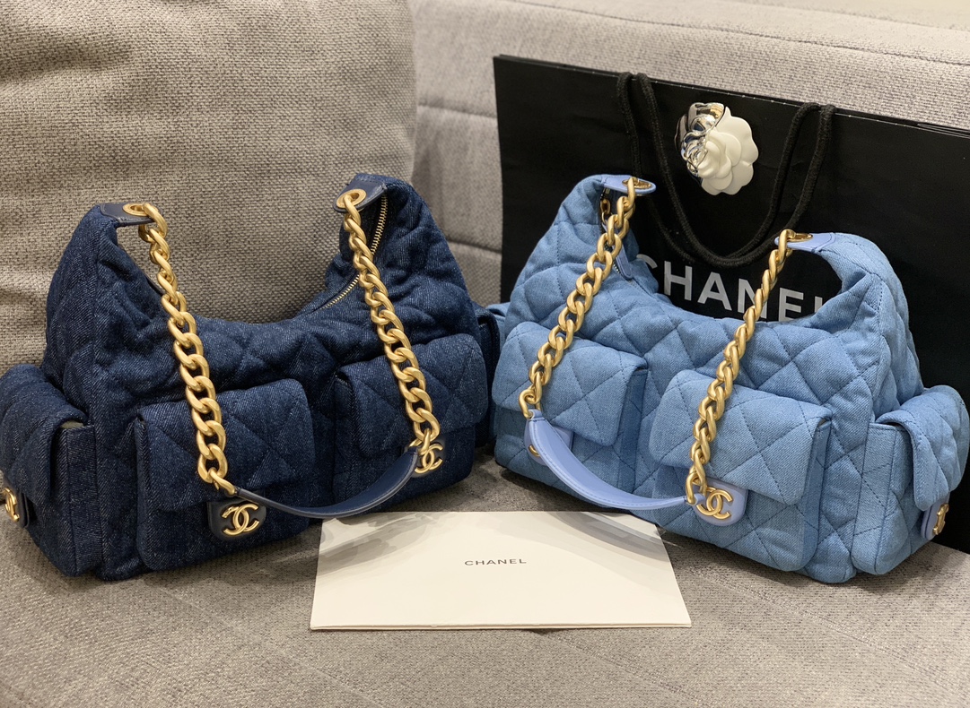 Chanel-2025-Denim Inspired Hobo Bag