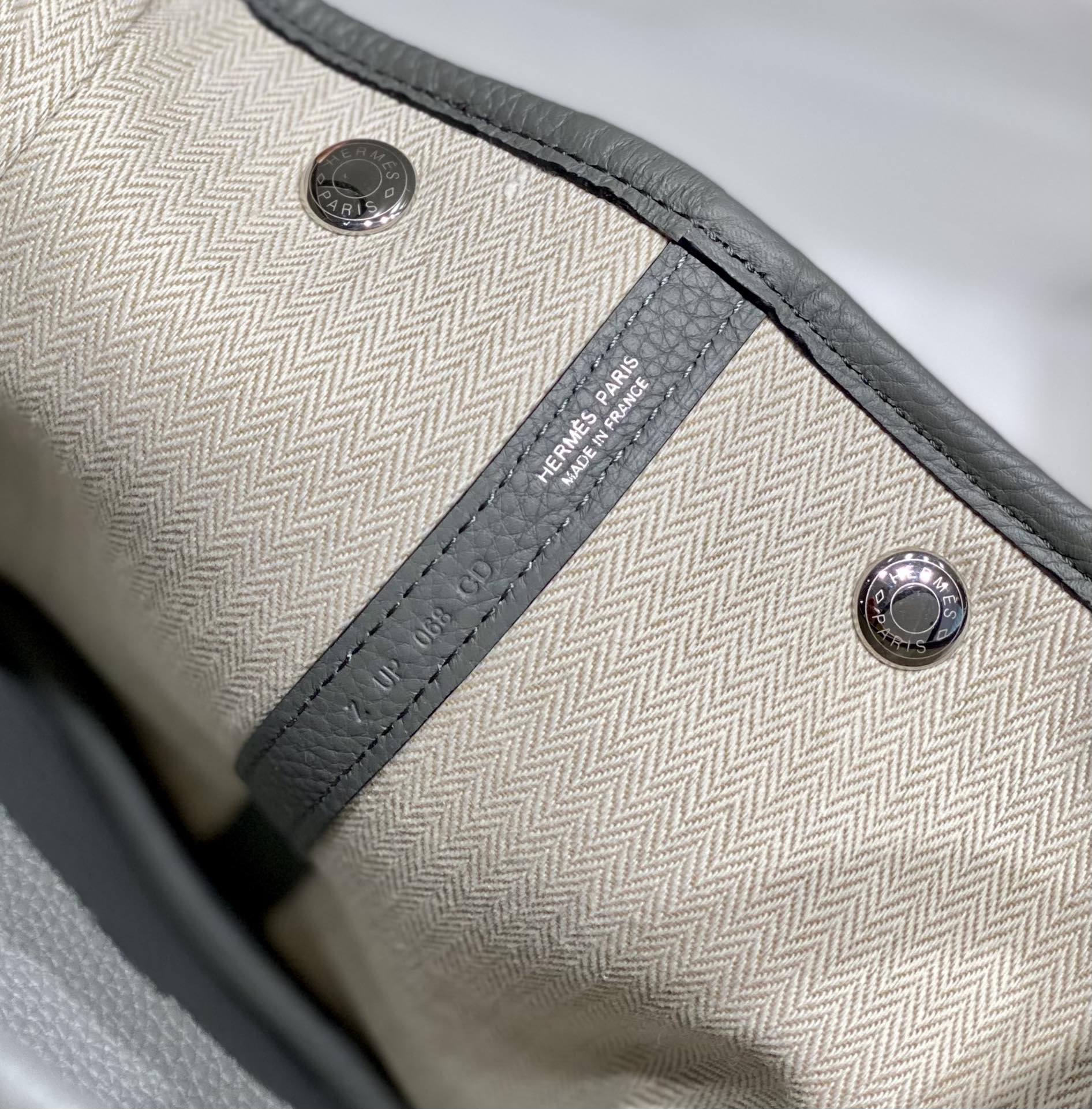 Hermès-Garden Party Cumulonimbus Grey