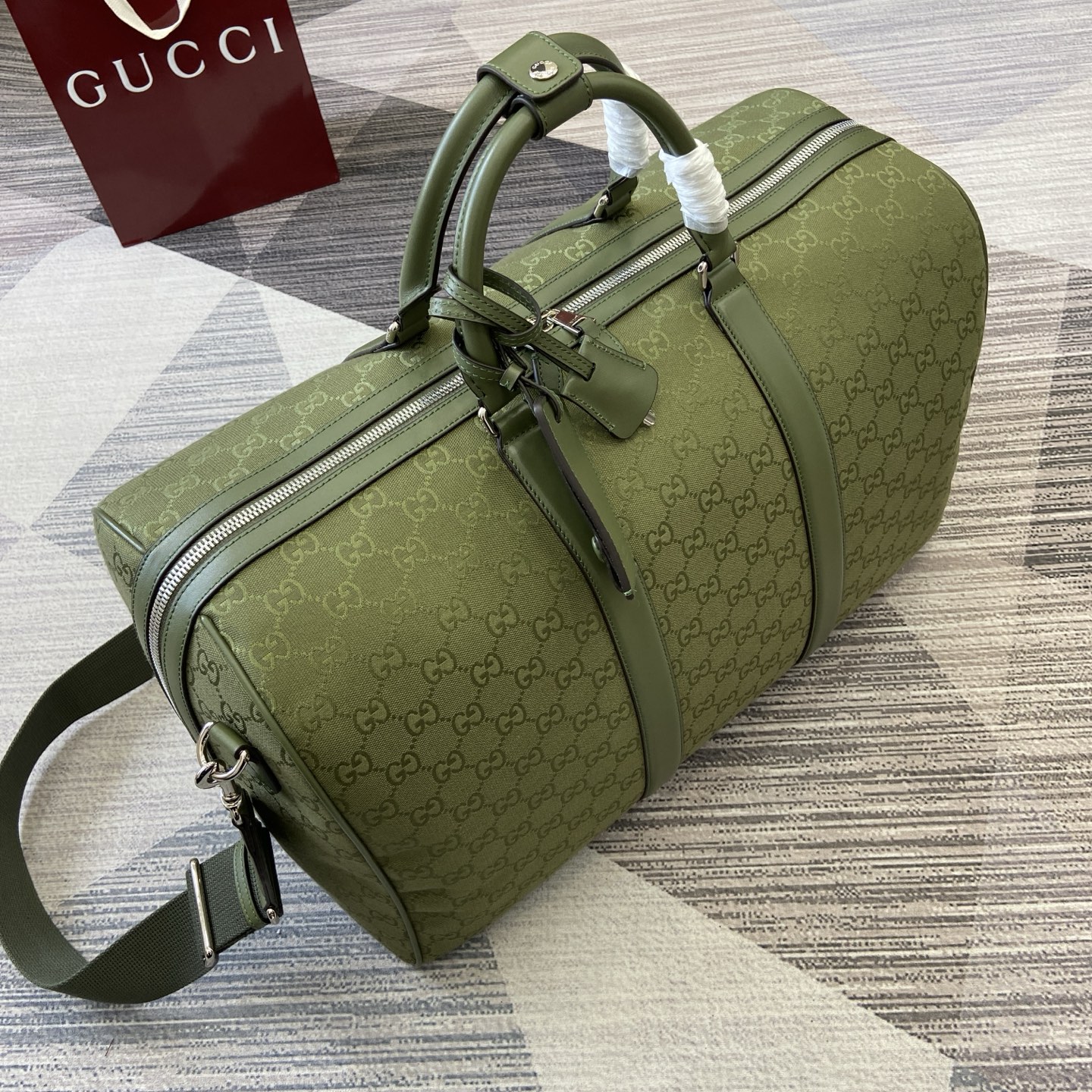 GUCCI GG canvas large duffle bag