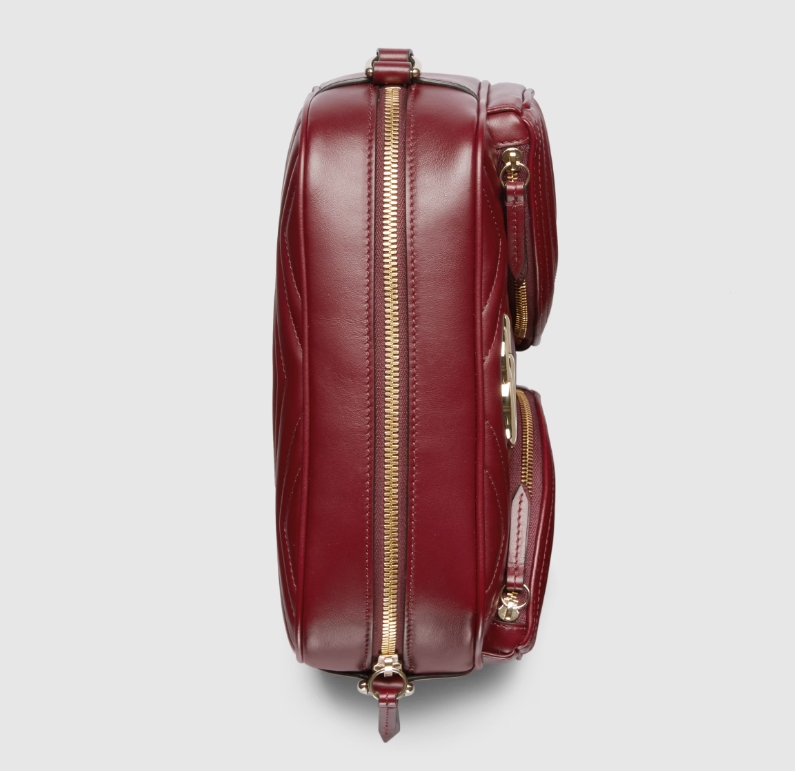 GG MARMONT SMALL SHOULDER BAG-Red-798715