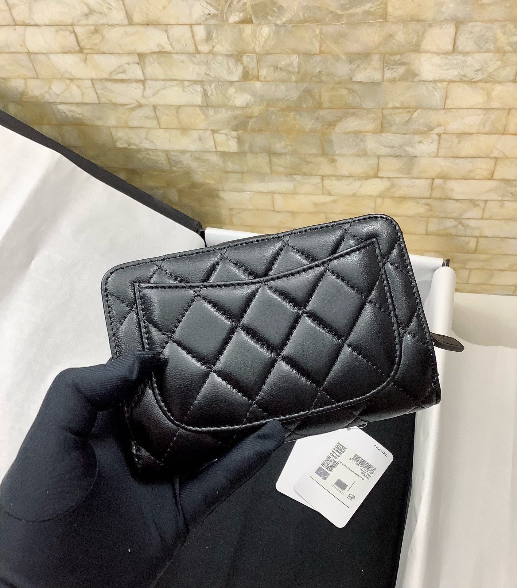CHANEL Lambskin Bi-Fold Wallet