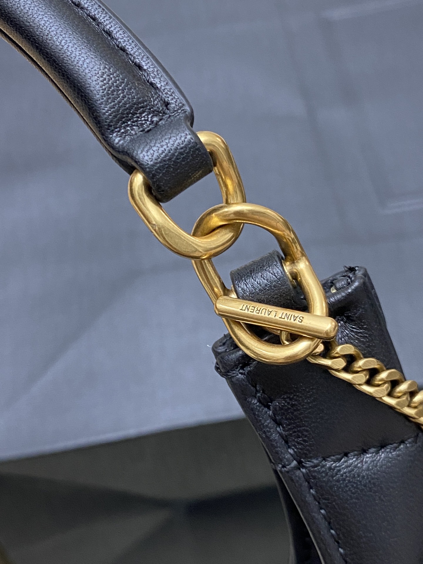 SADE hobo in lambskin-black