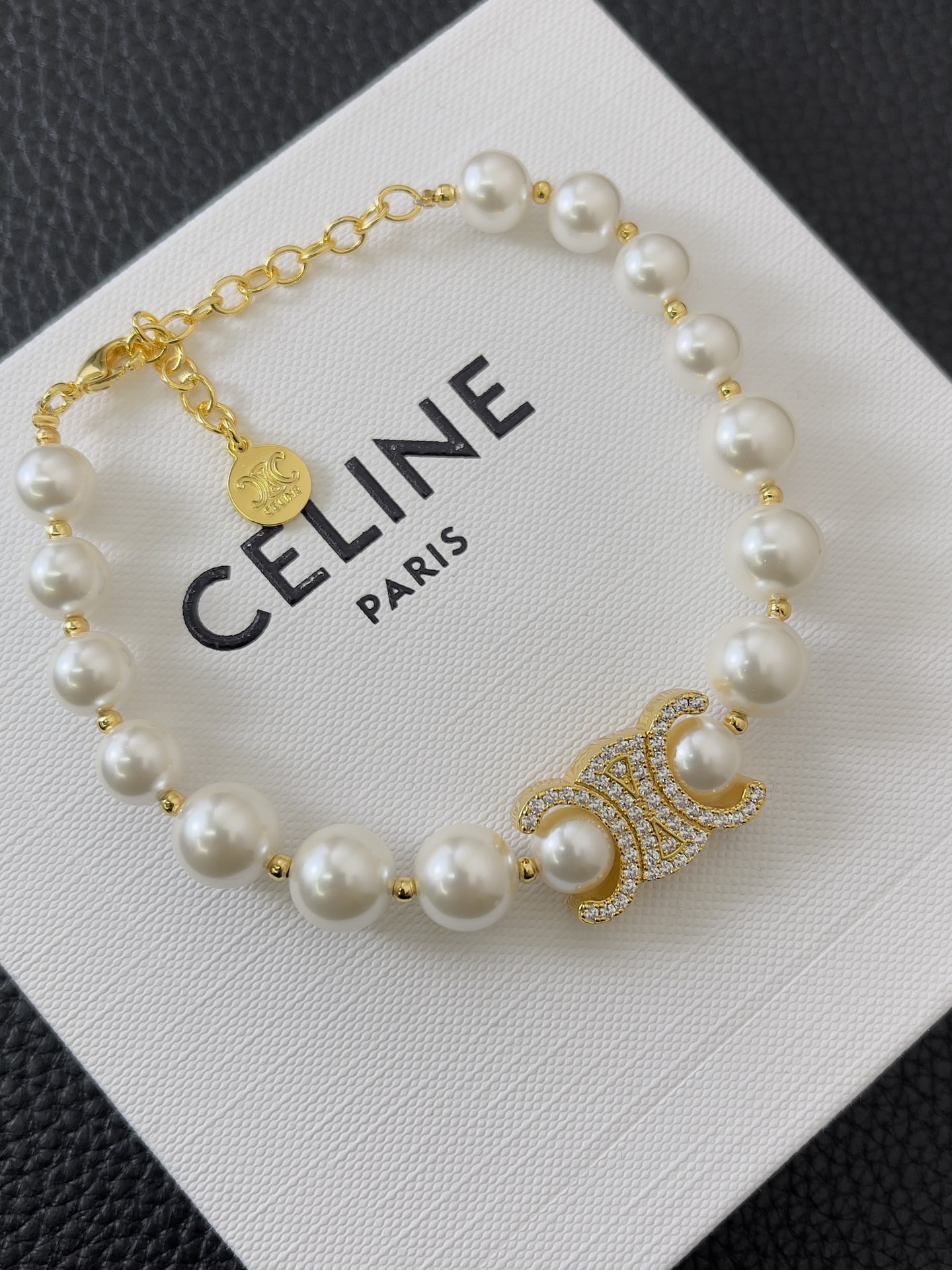 C*eline pearl bracelet