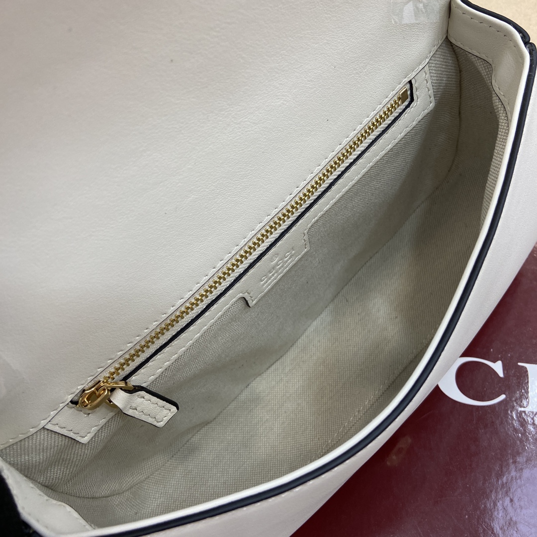 Gucci Blondie medium top handle bag-white