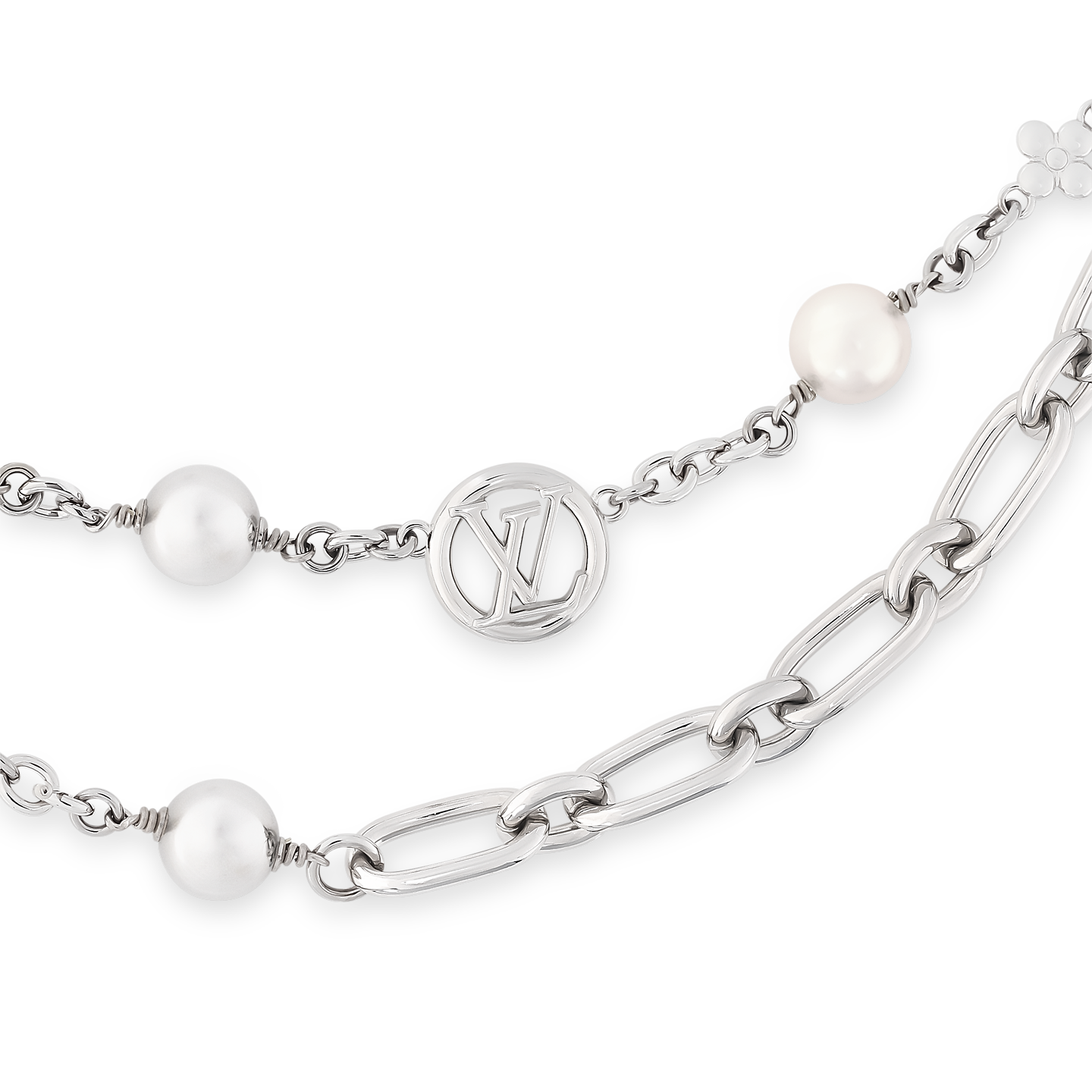 LV M02758 Midnight Pearl Chain Bag Charm