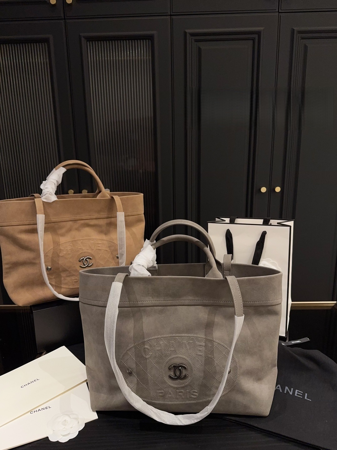 Chanel Suede Tote Bag