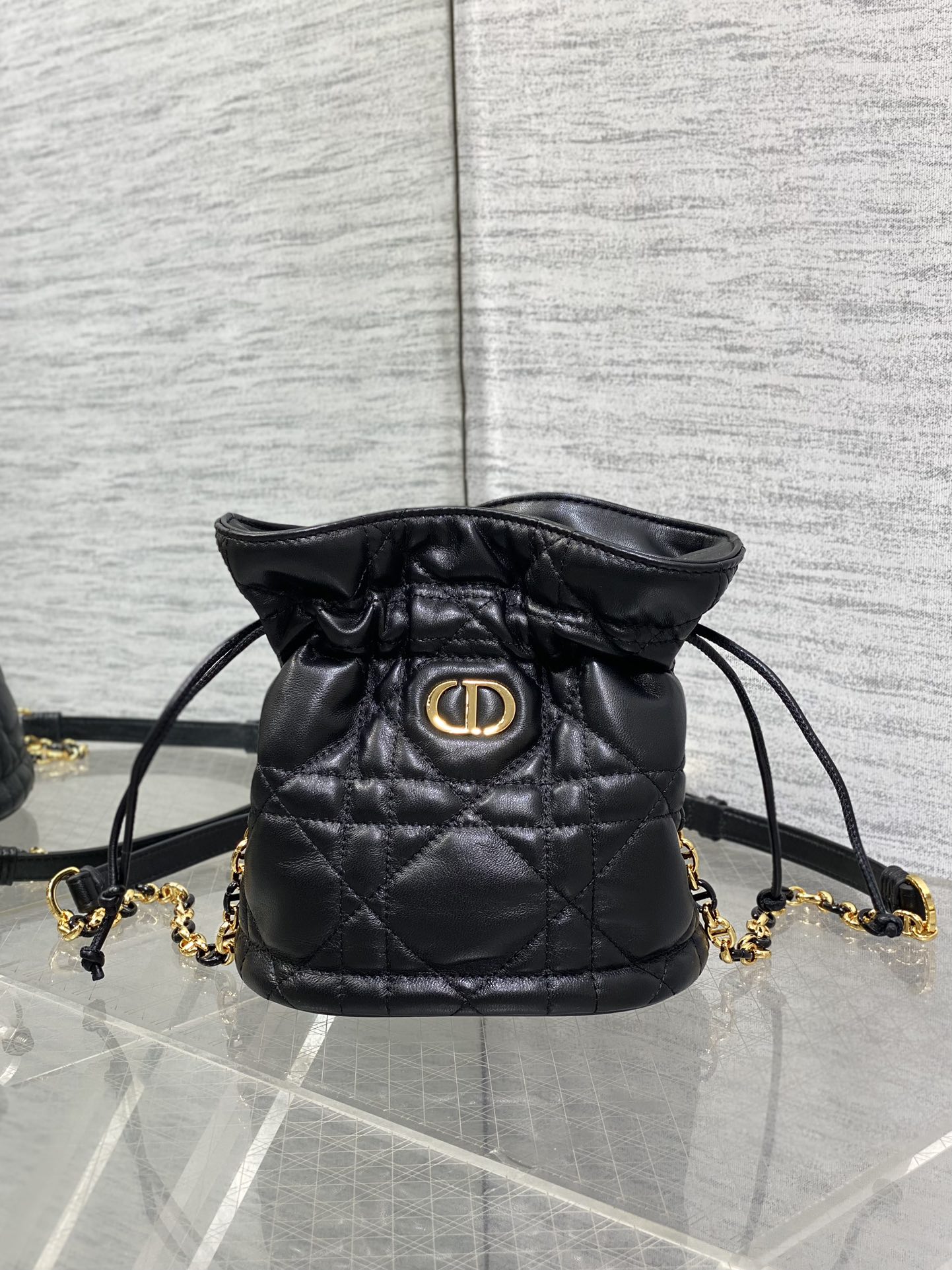 Miss Caro Mini Bucket Bag with Drawstring