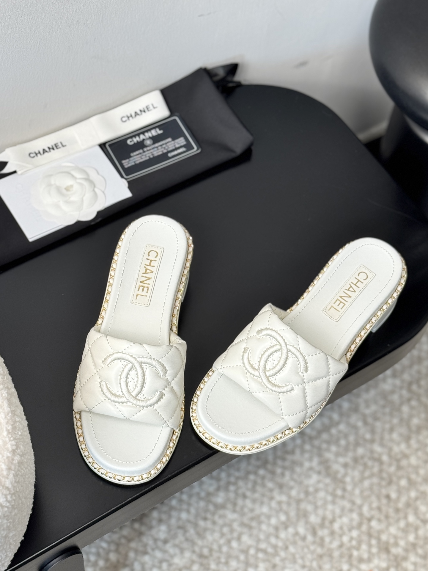 Chanel 25P Spring/Summer Lambskin Slides – New Arrival