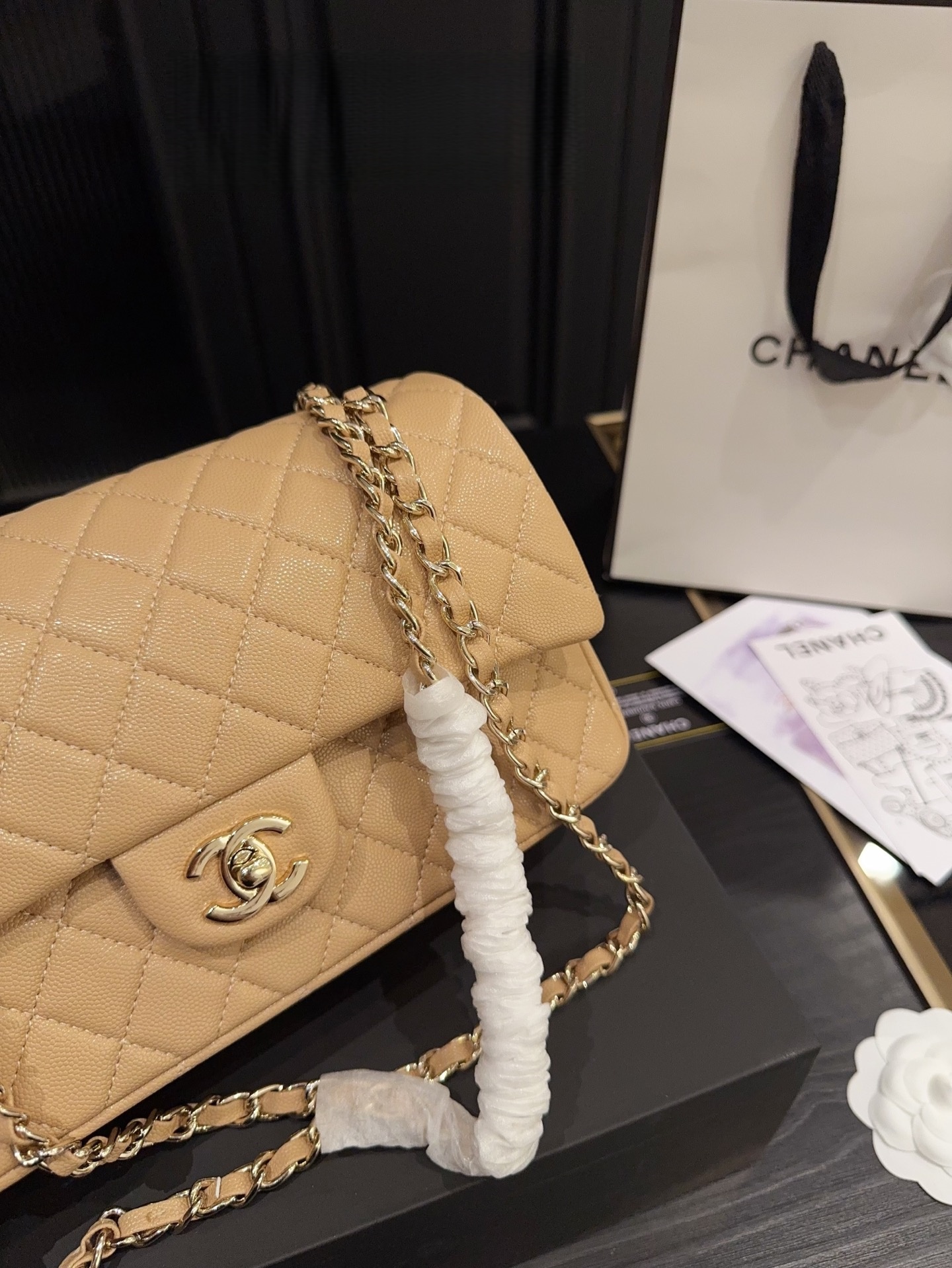 Chanel Classic Flap Bag – Caramel with Gold Hardware
