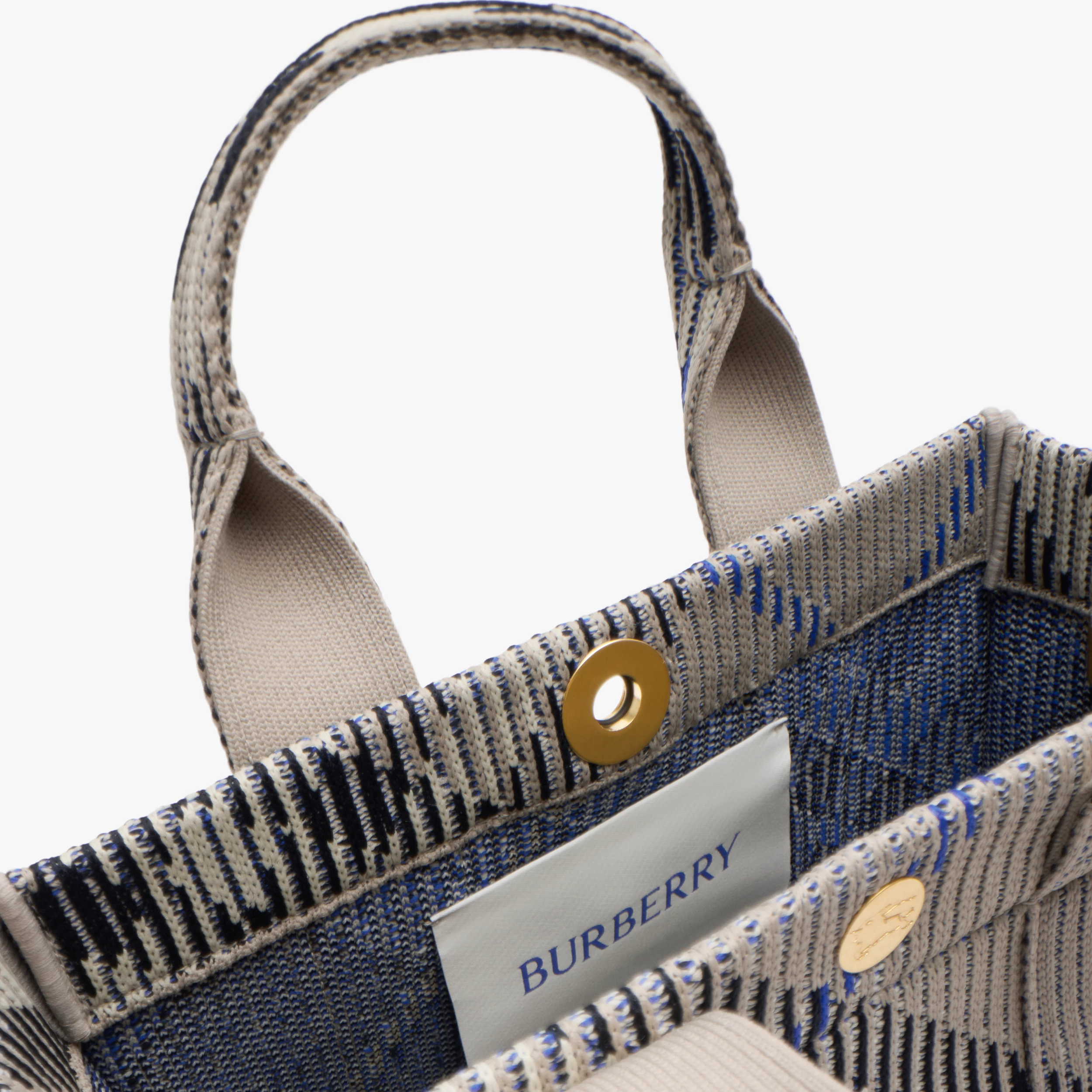 Mini Check Knitted Tote