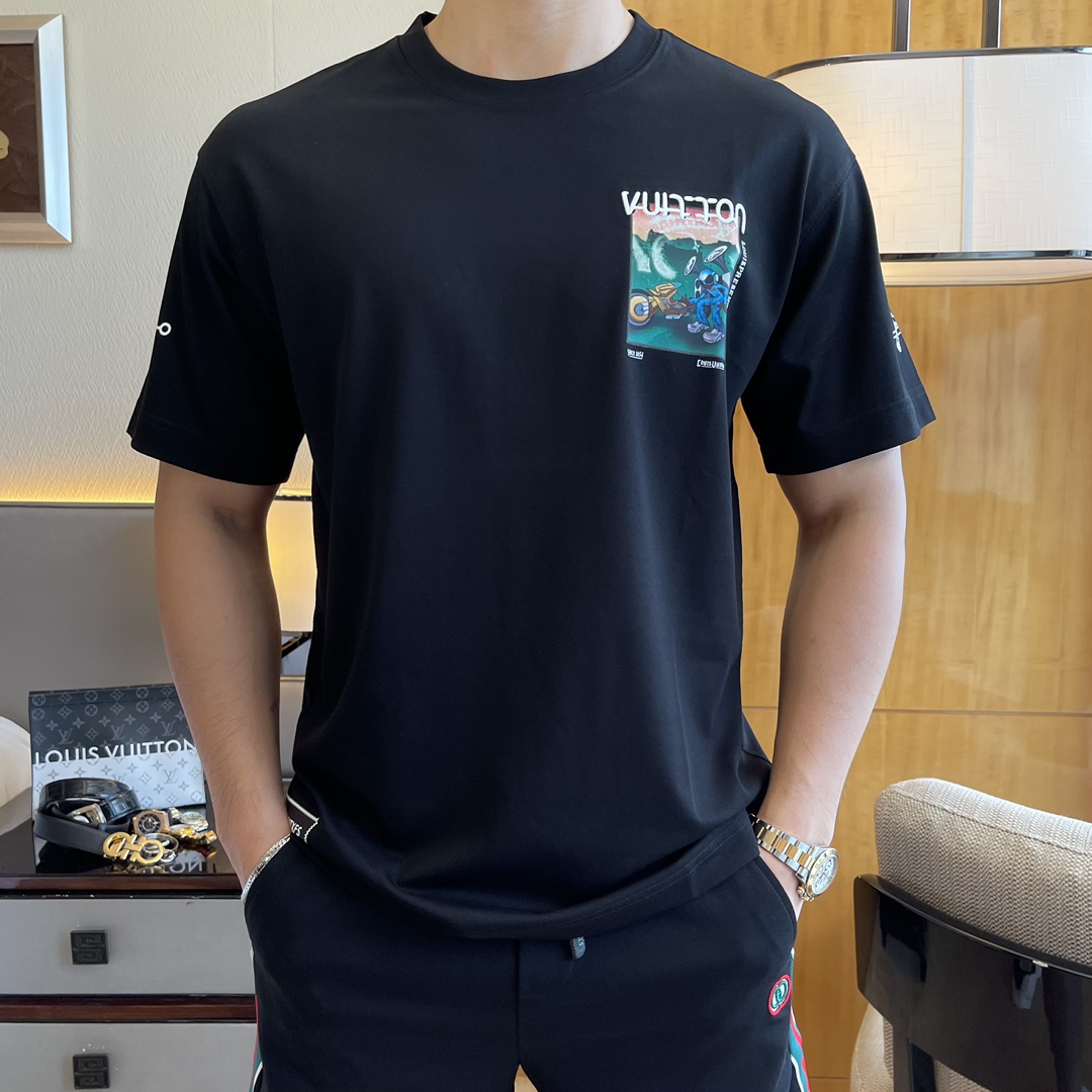 LV 2025SS Spring/Summer Trending Relaxed Fit T-Shirt
