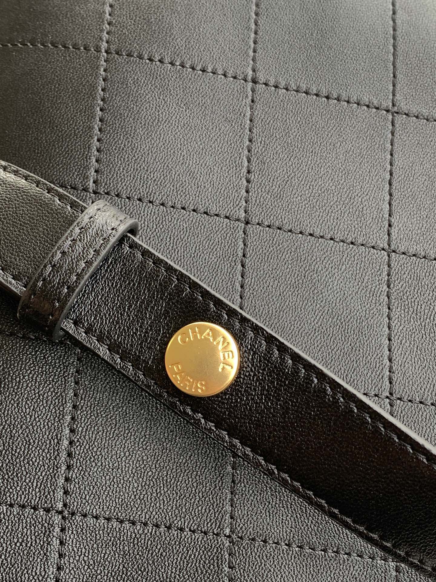 Chanel 25P Studded Bucket Bag