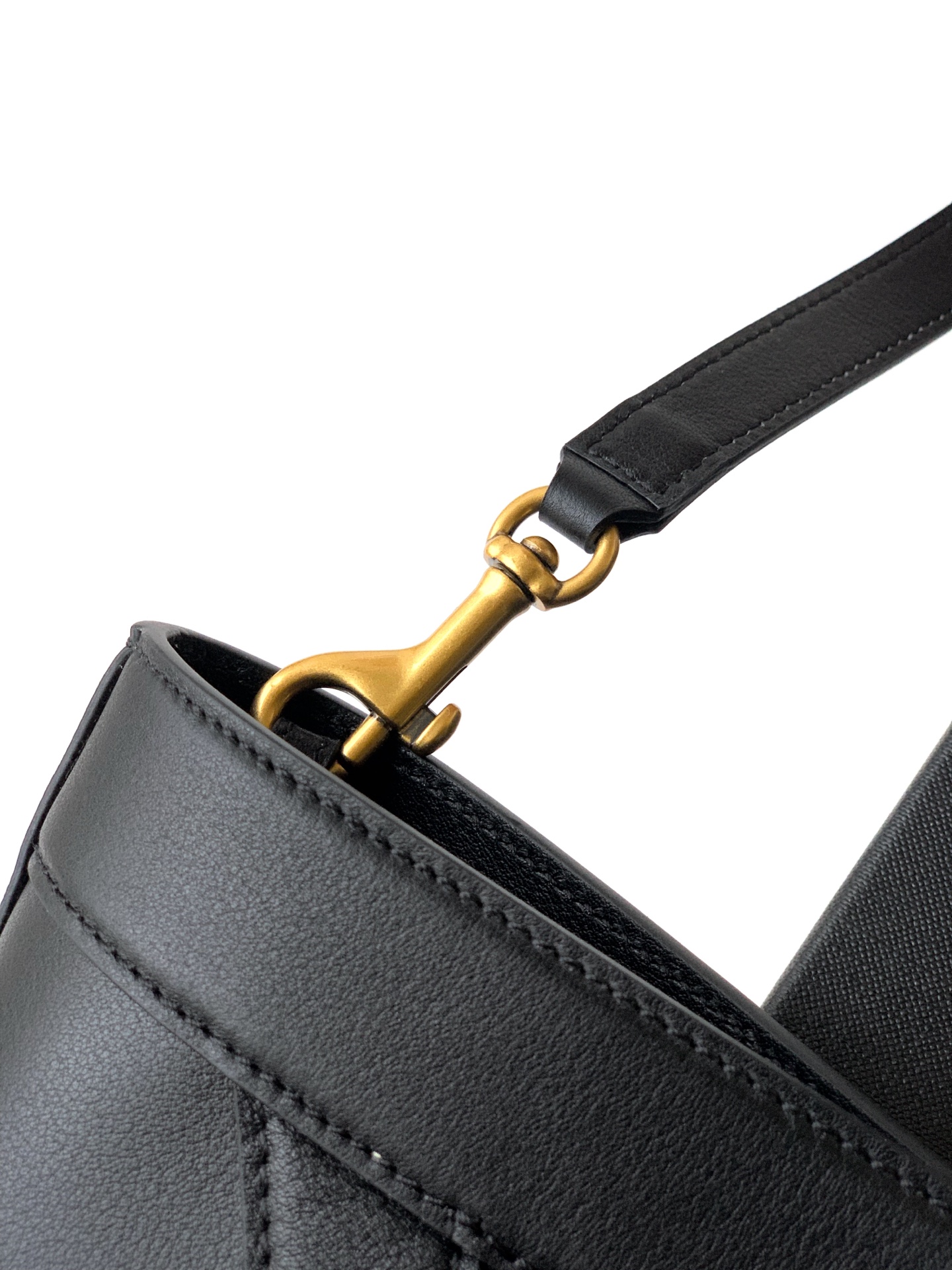 YSL Y small bucket in leather