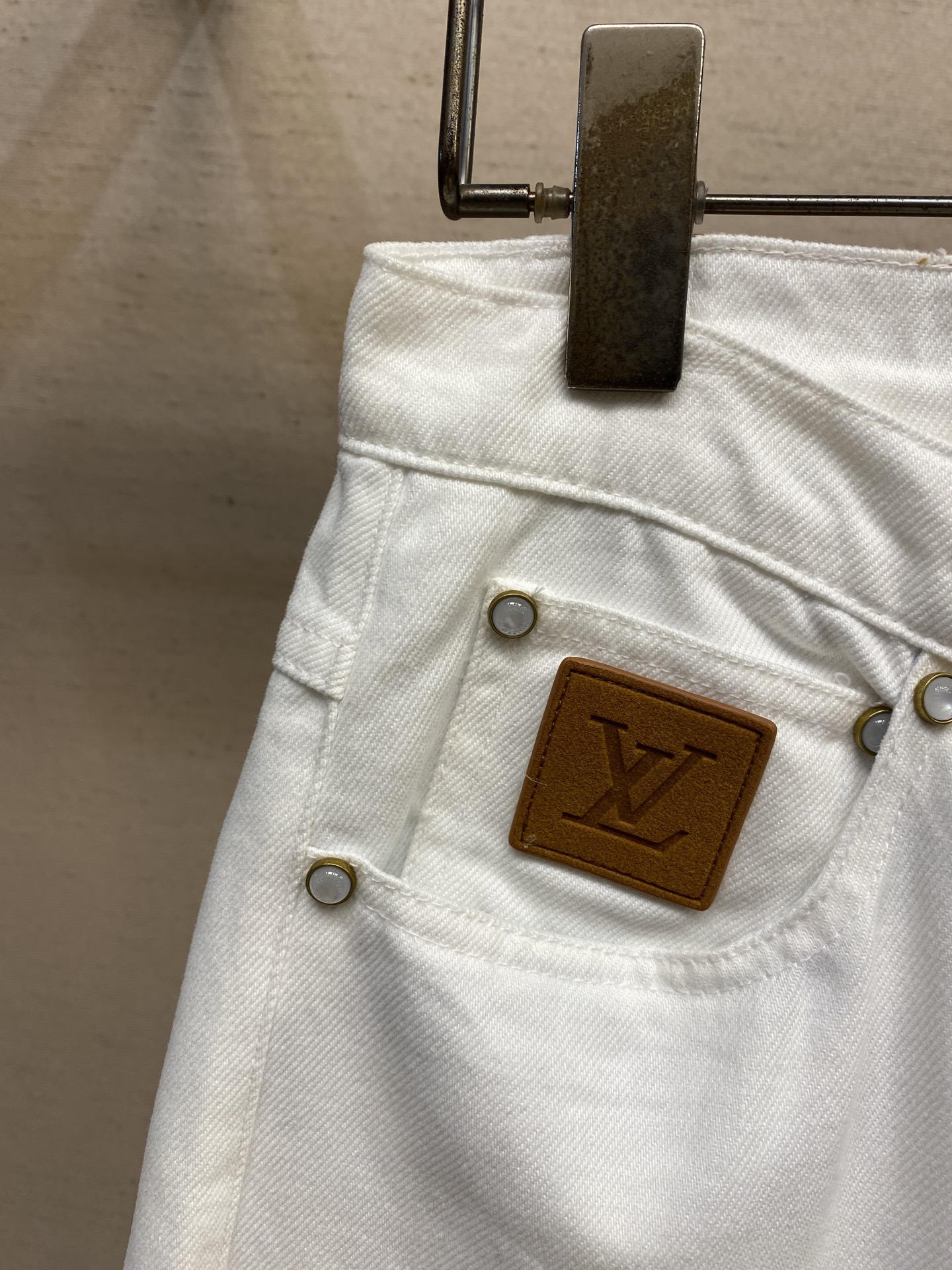 LV Embroidered Skate Jeans