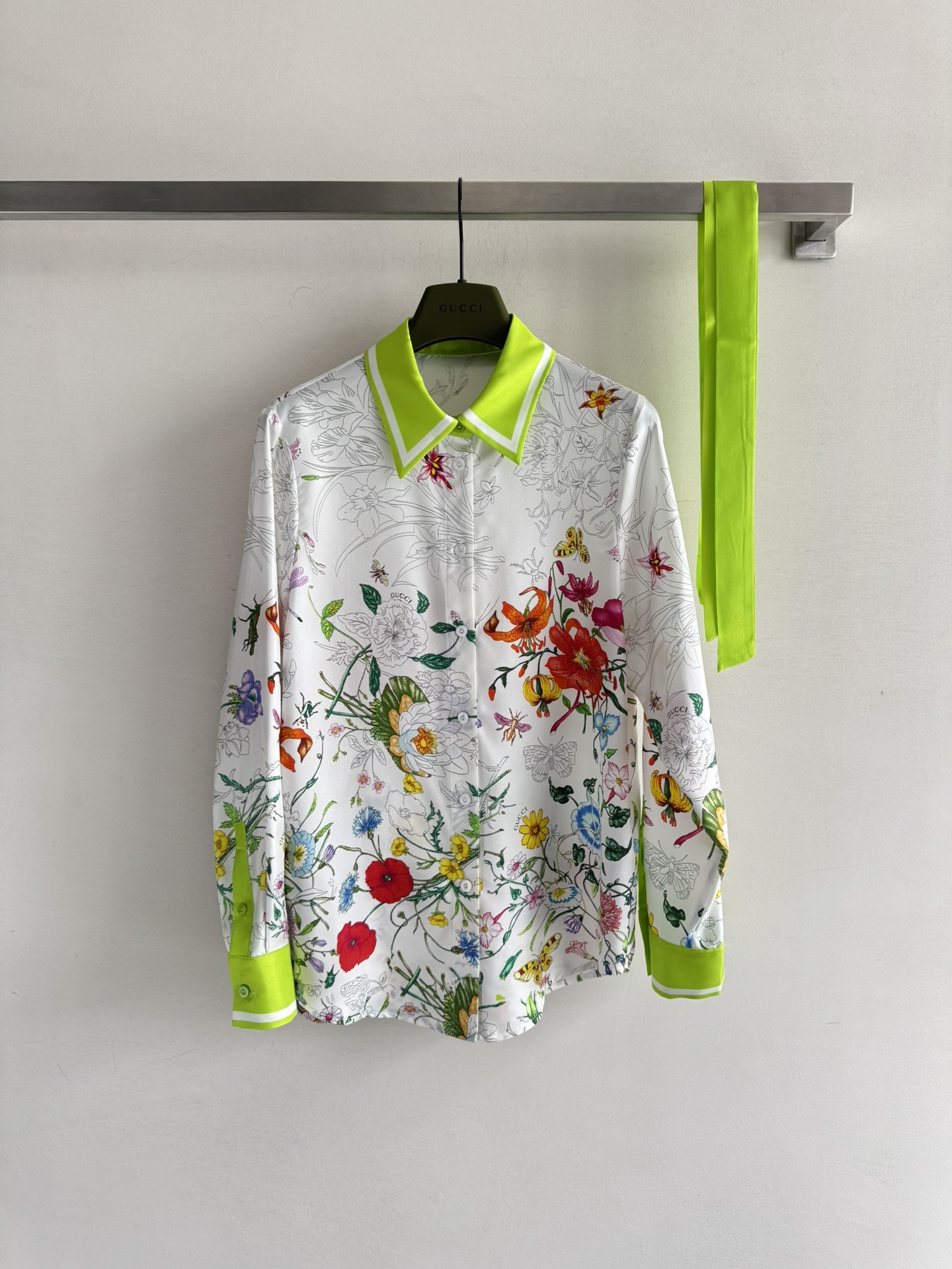 GUCCI Printed silk shirt