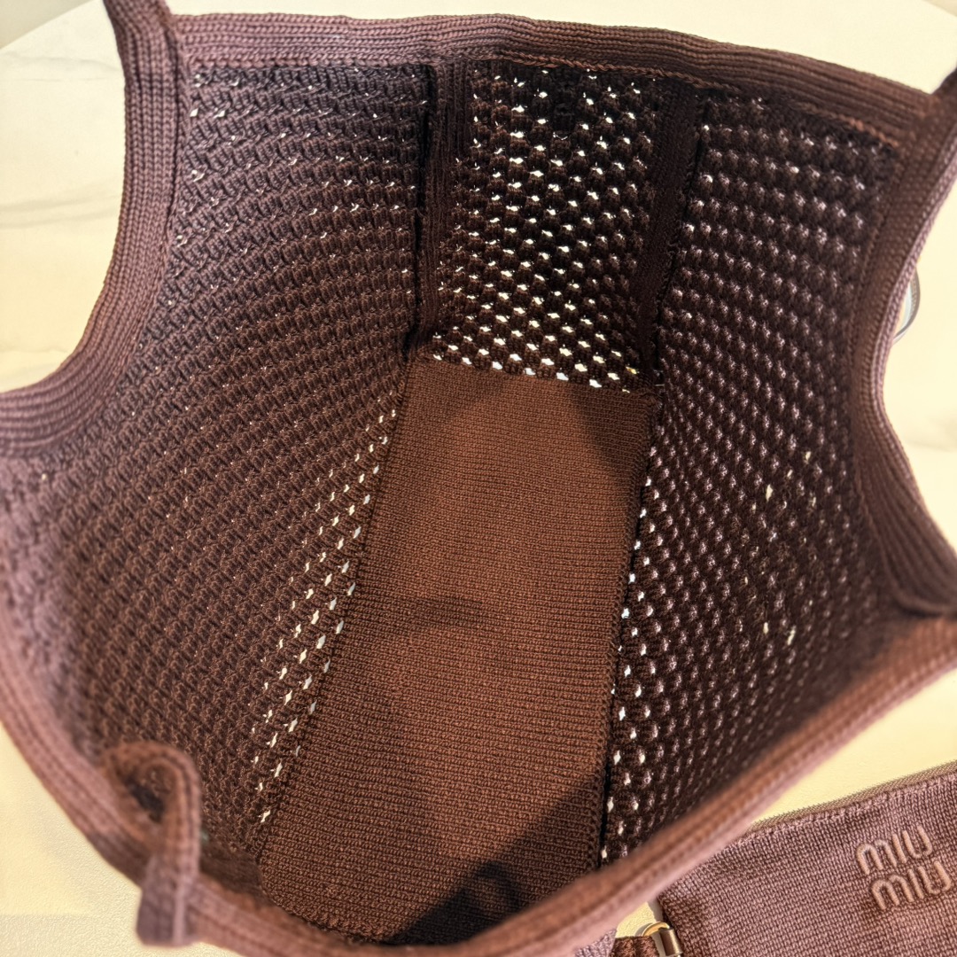 MIUMIU IVY cotton mesh bag