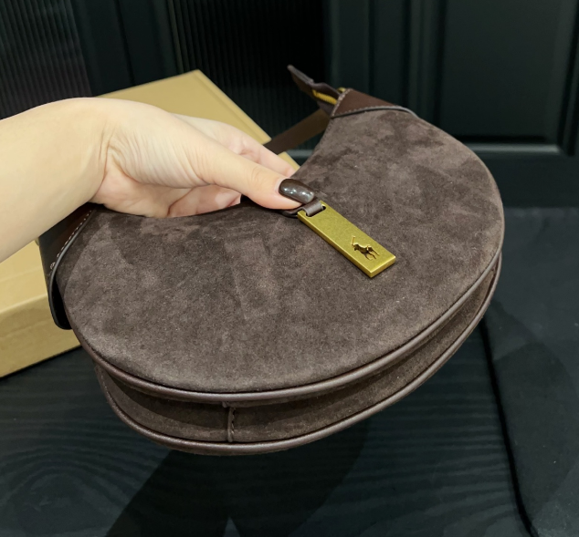 Ralph Lauren Polo ID Suede Mini Shoulder Bag