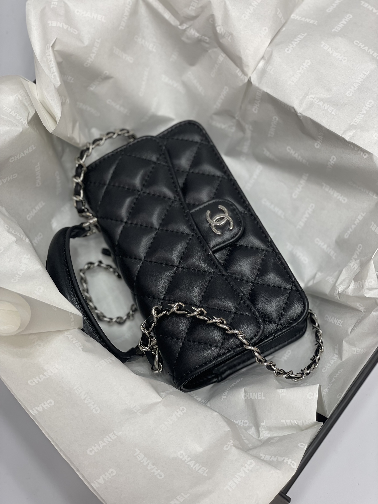 Chanel's new mini woc Purse-black