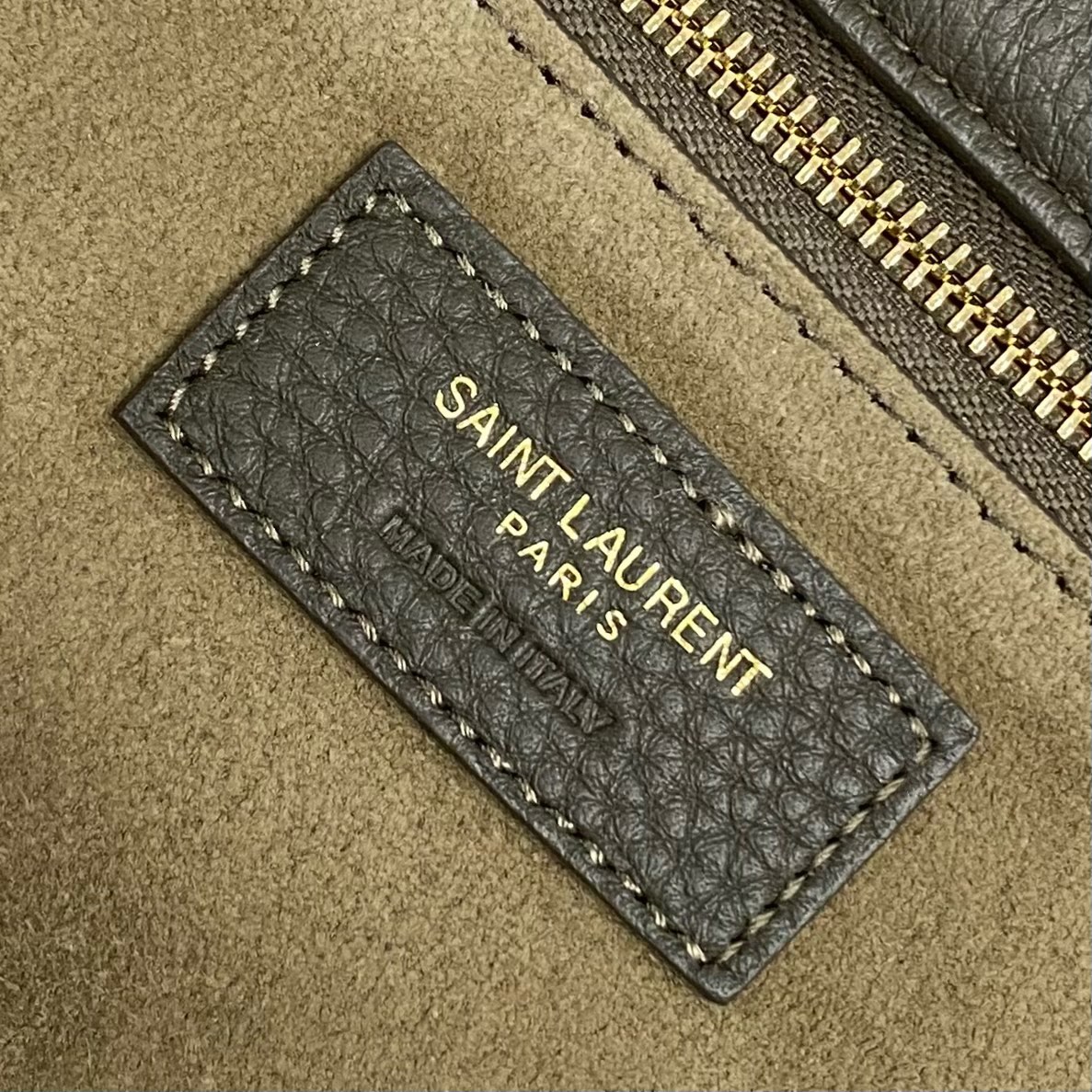 YSL LE 5 À 7 BEA IN GRAINED LEATHER-LIGHT MUSK