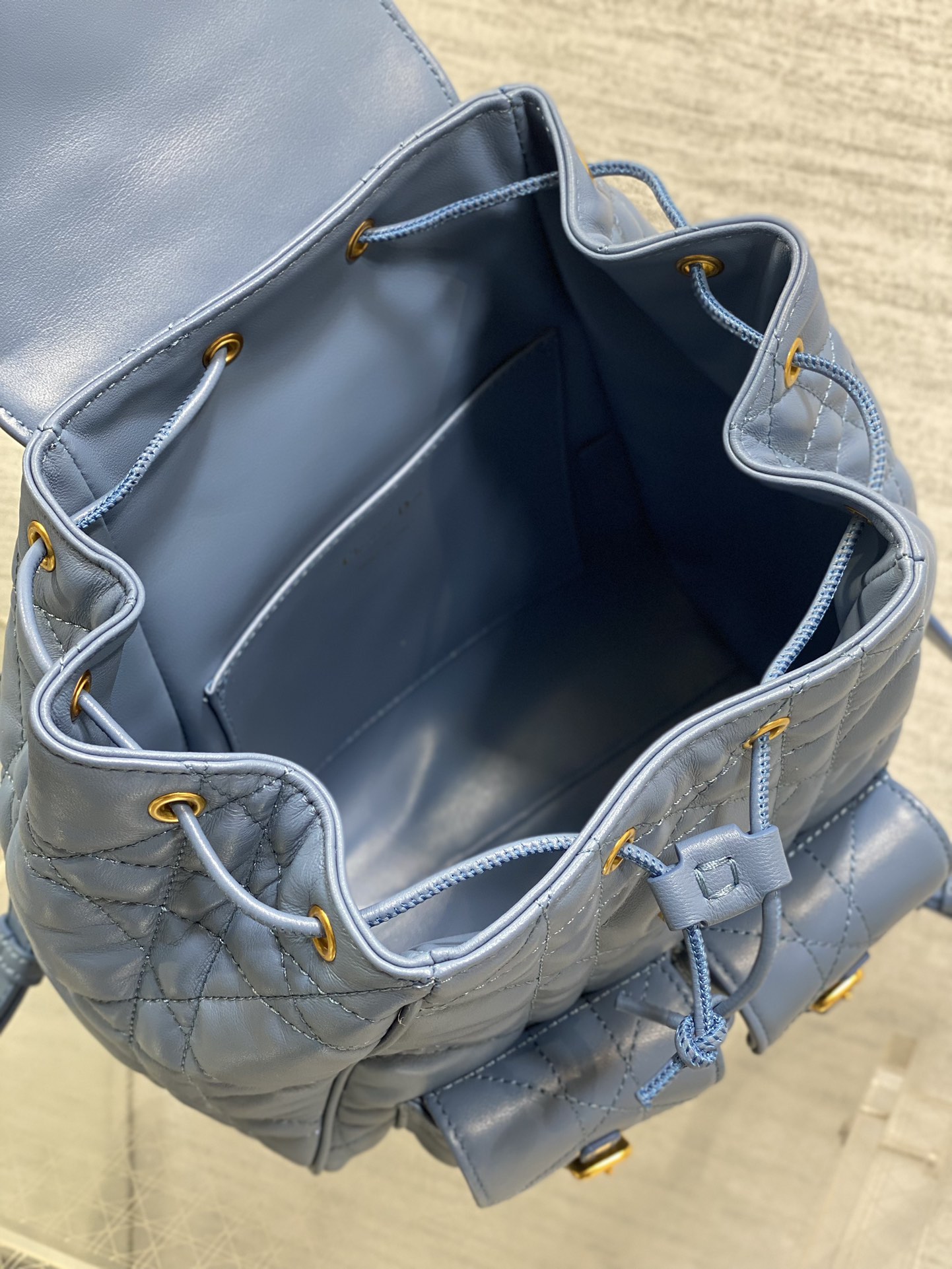 Caro Autumn/Winter series backpack-Blue spot ️