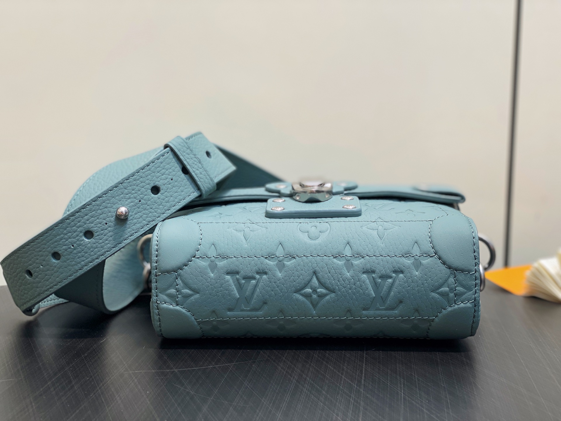 Louis Vuitton M13870 Soul Trunk JM Bag Lake Blue Leather