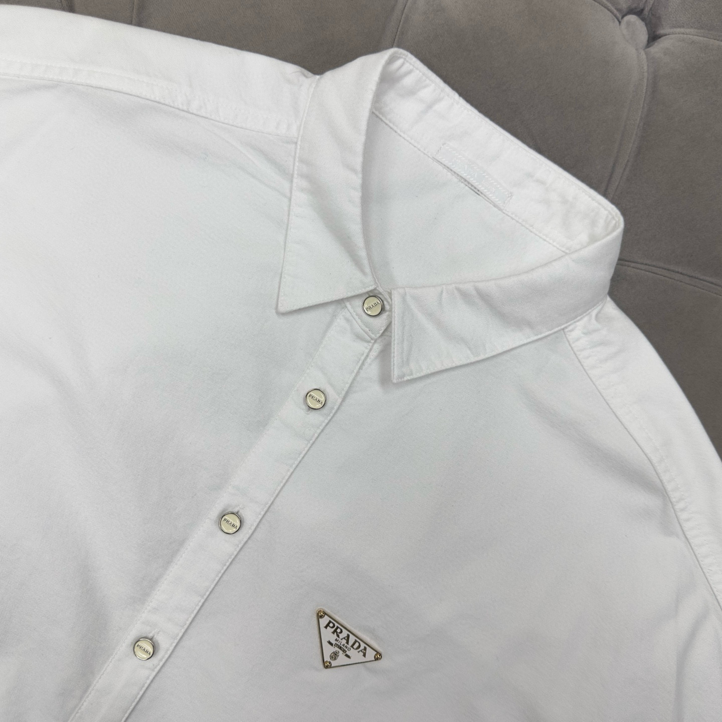 Prada Alphabet White Shirt