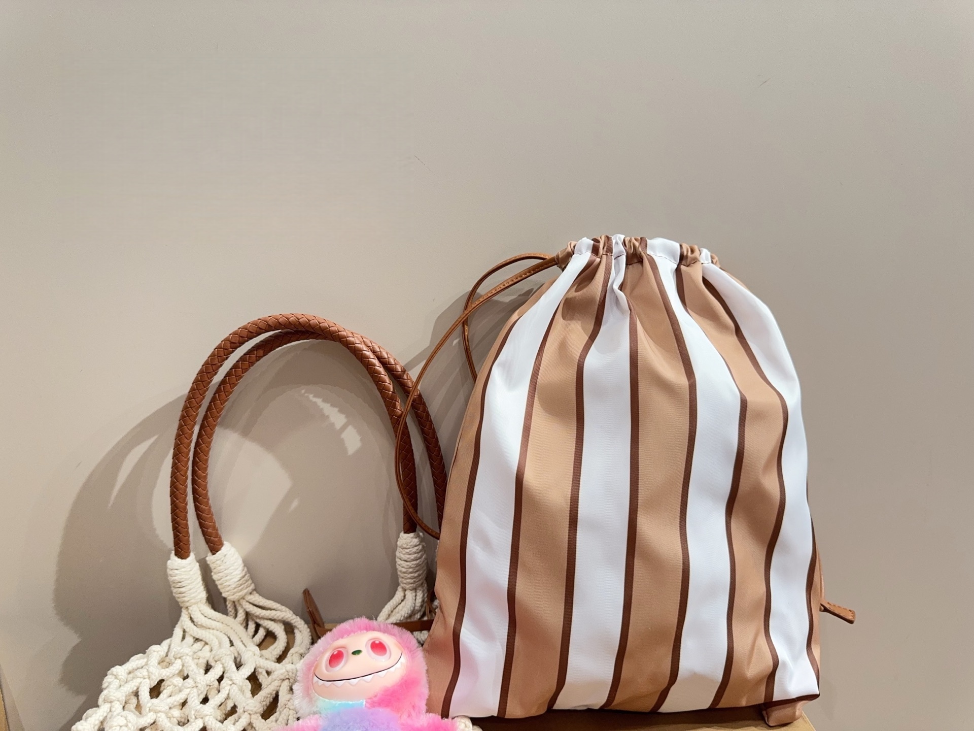 Prada Noué medium cotton macramé bag