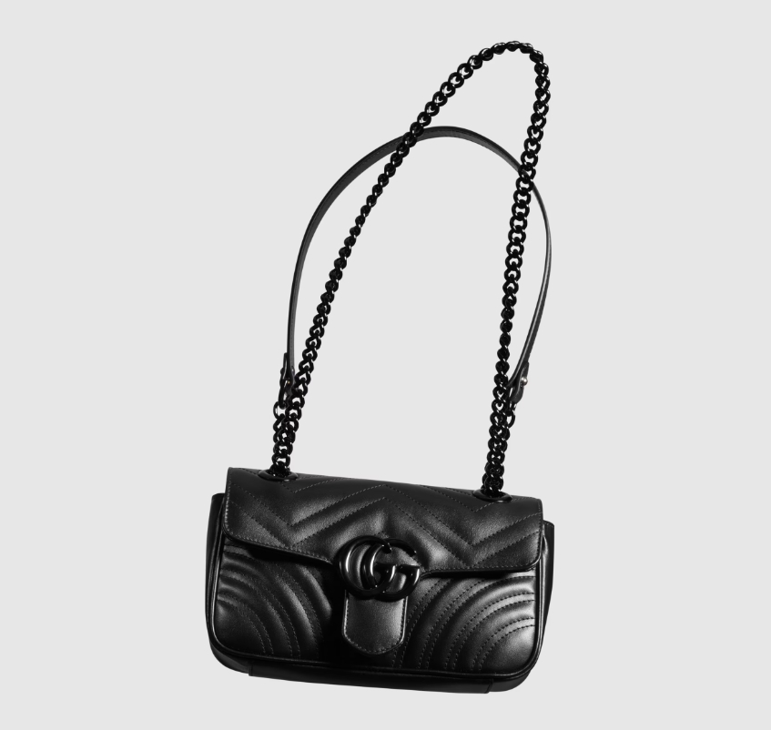 GG MARMONT MATELASSÉ MINI BAG-All Black-446744