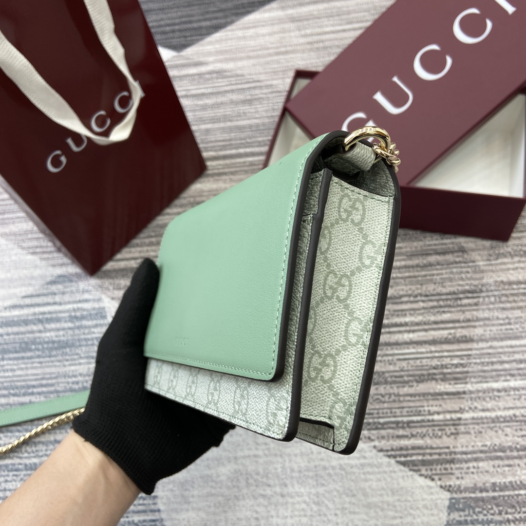 Gucci GG Emblem Chain Wallet