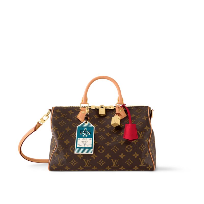 Louis Vuitton M11945 Speedy Soft 30 Crafty Monogram Red