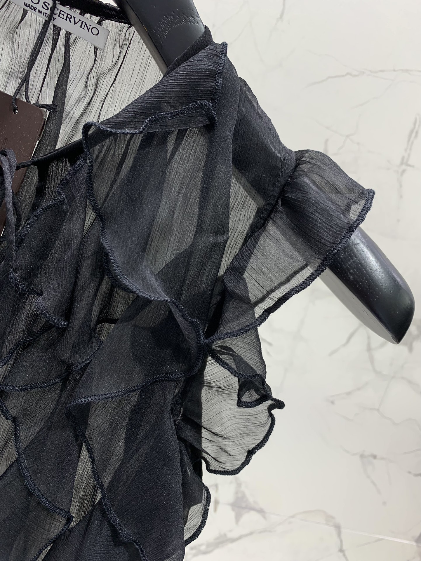 Ermanno Scervino Ruffled Sleeveless Fly Top