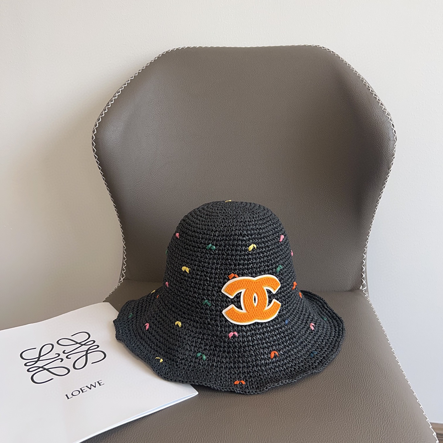 CHANEL 2025 New Arrival Woven Fisherman Hat