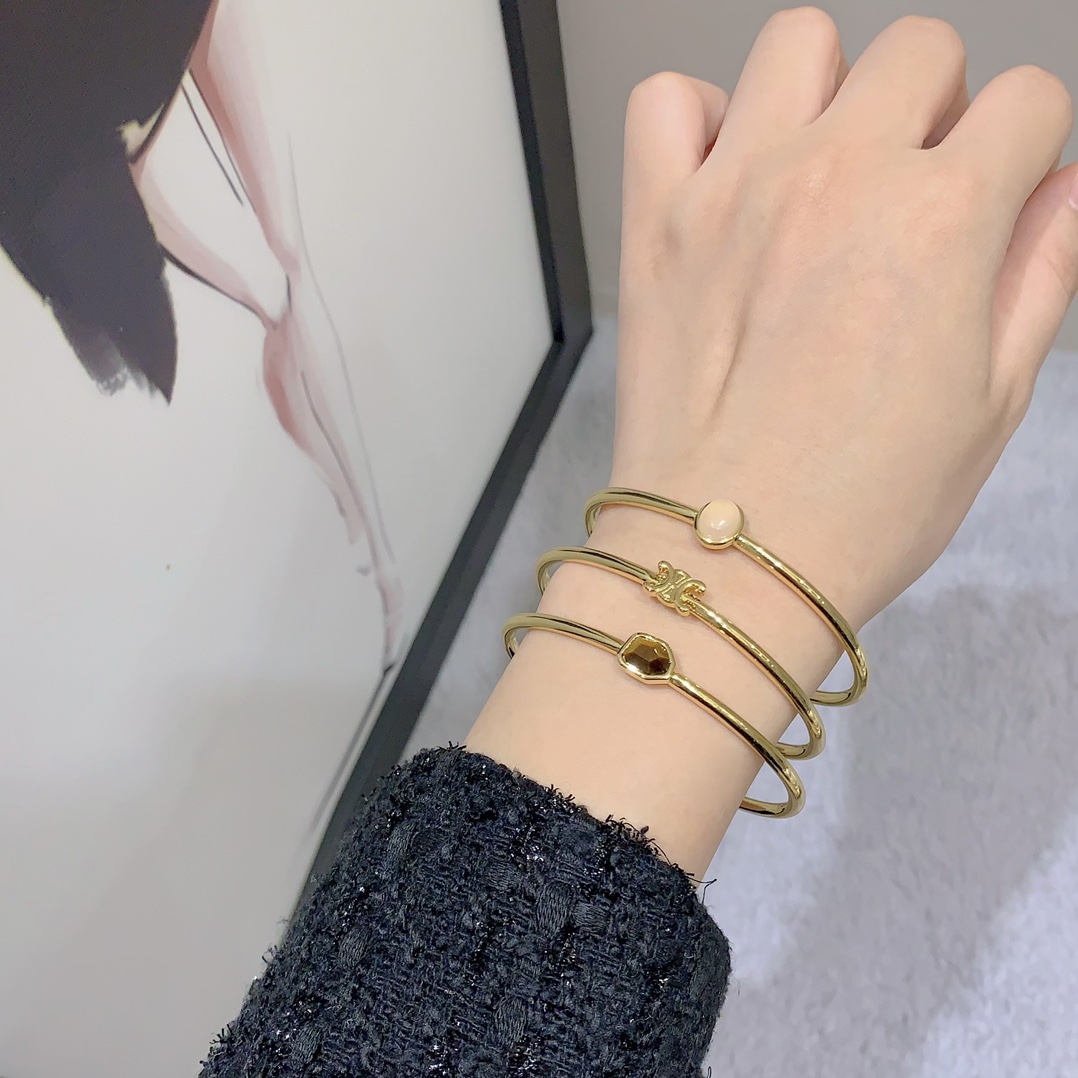 C*eline wide bracelet