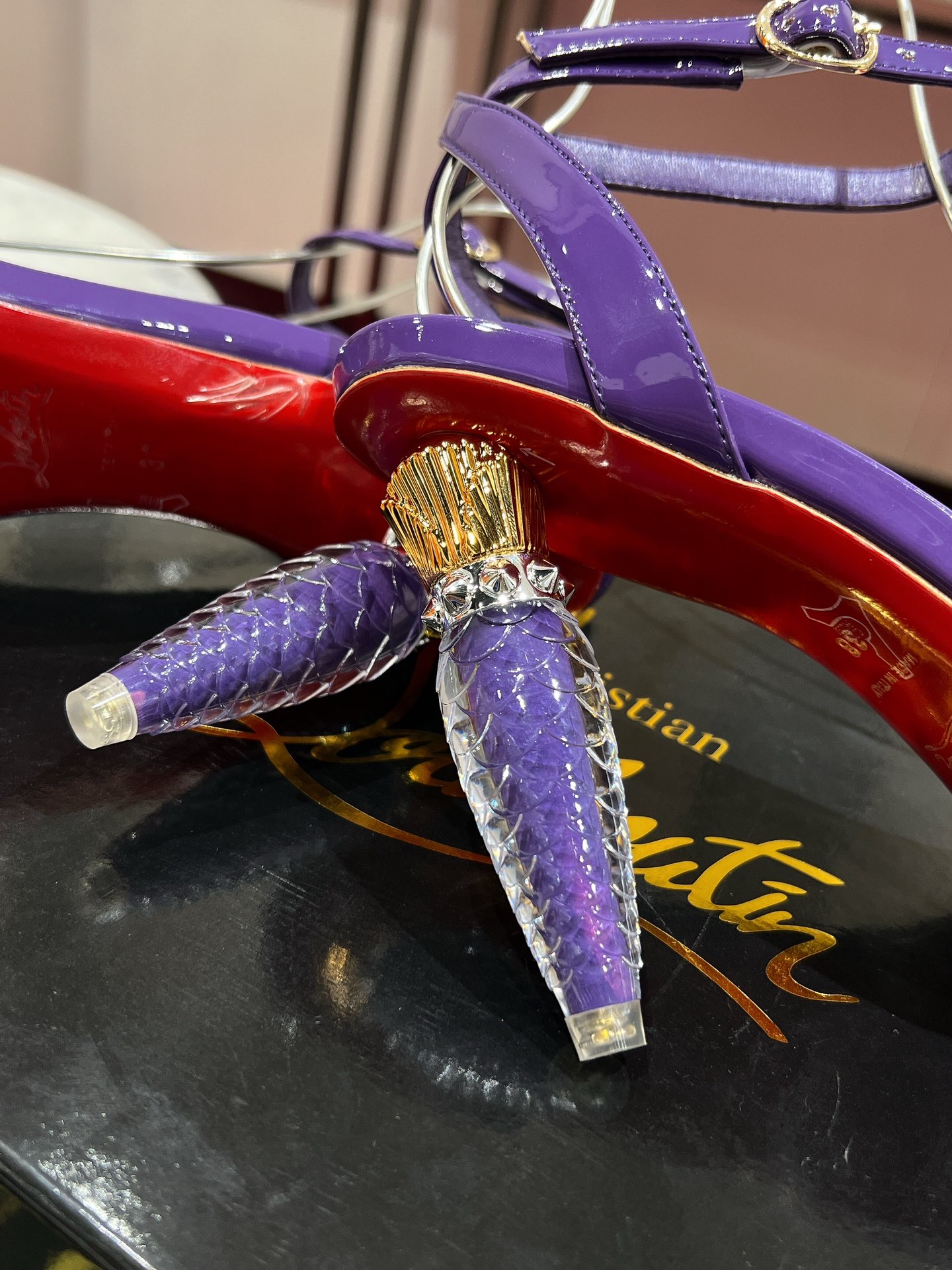 Christian Louboutin “Queen’s Scepter” Heeled Sandals