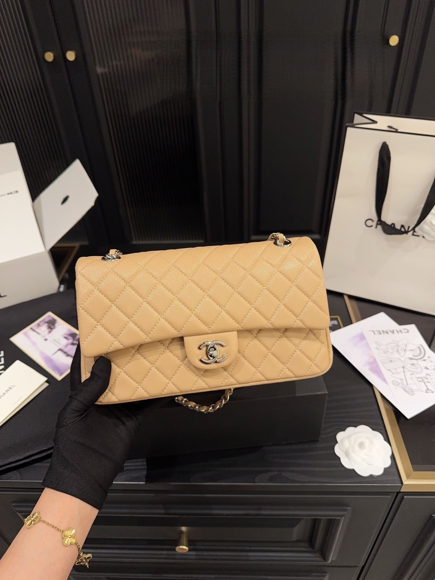 Chanel Classic Flap Bag-Caramel