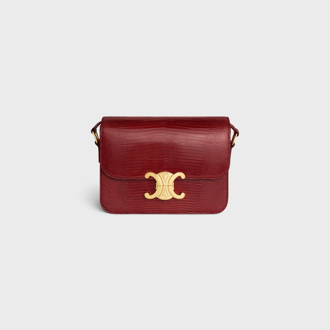 TEEN TRIOMPHE BAG IN LIZARD RUBY