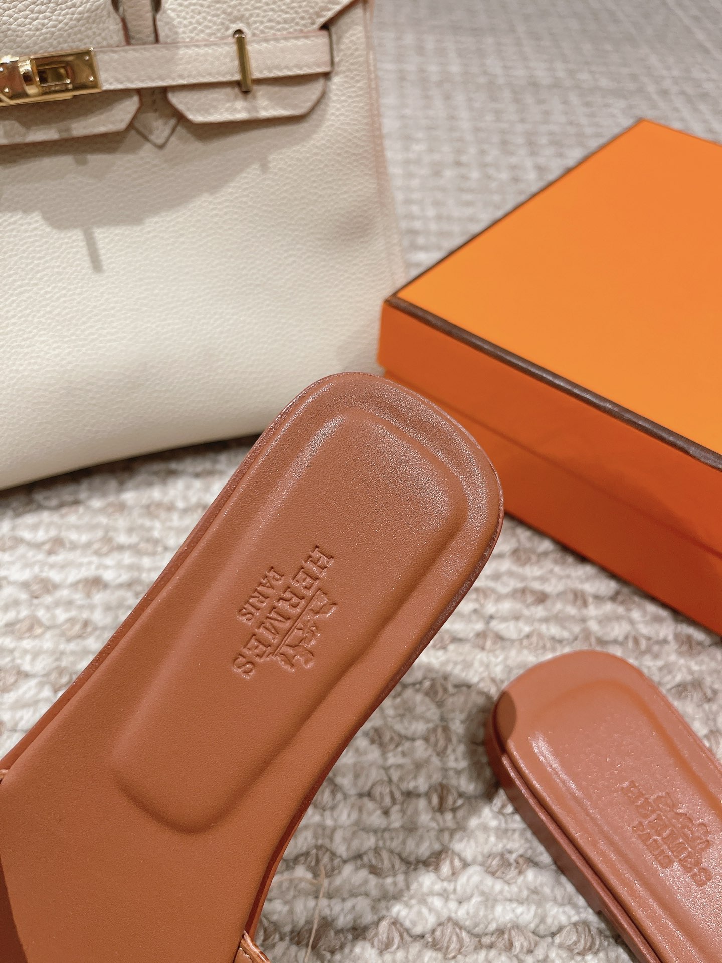 Hermès lizard pattern -Brown