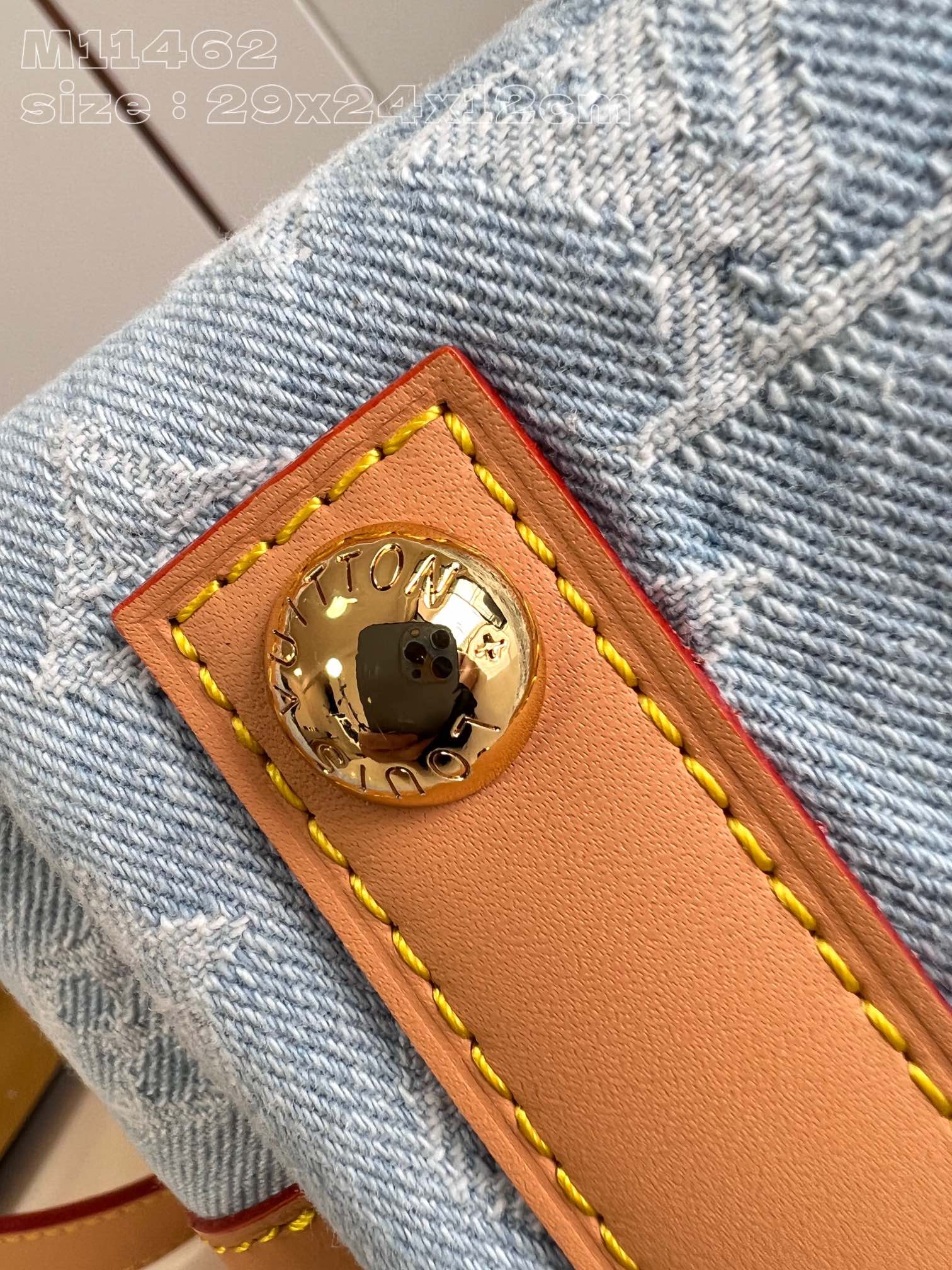 Louis Vuitton M11462 CarryAll PM Sky Blue Denim