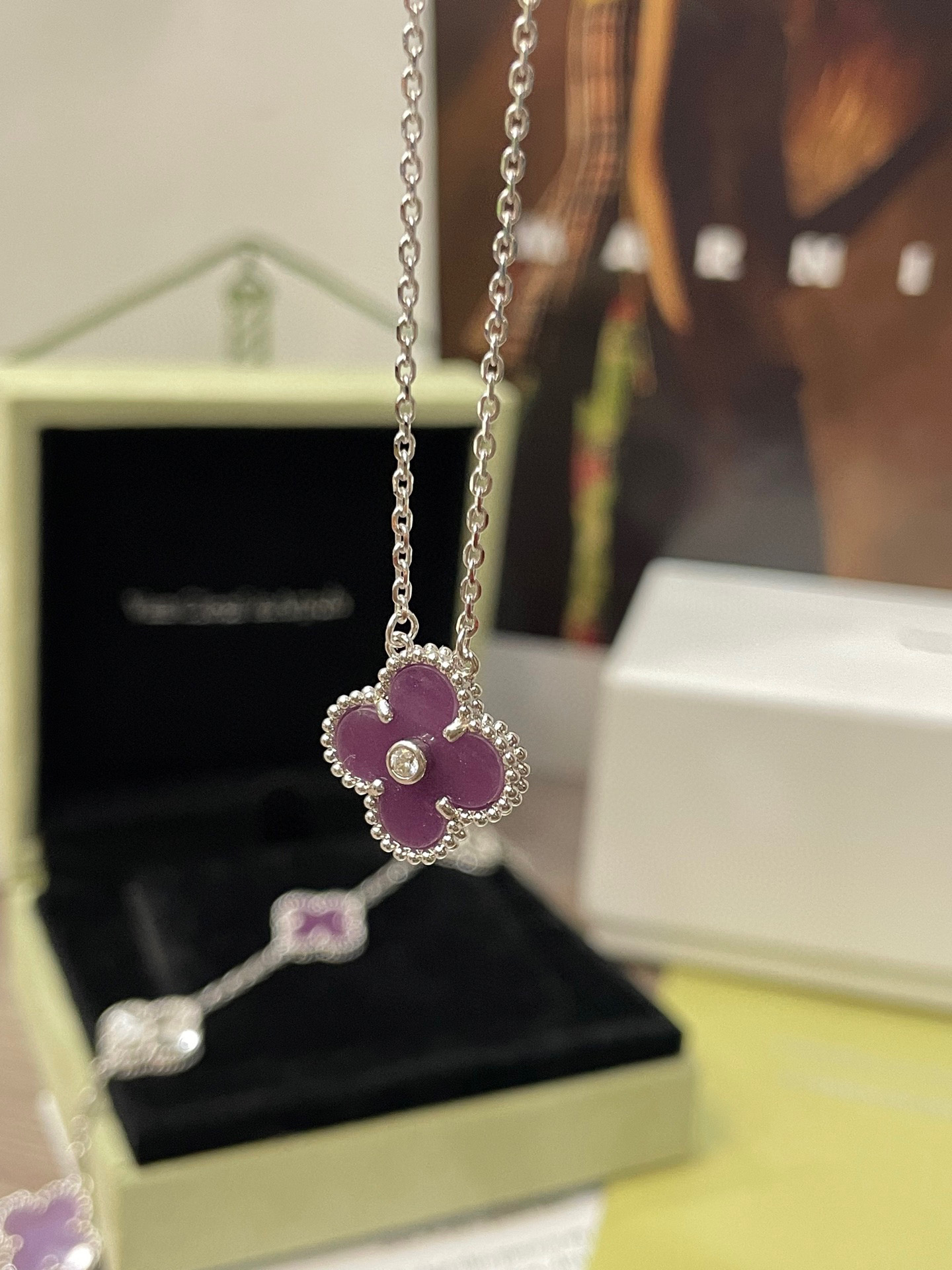 Van Cleef & Arpels Five-Flower Bracelet & Five-Flower Necklace