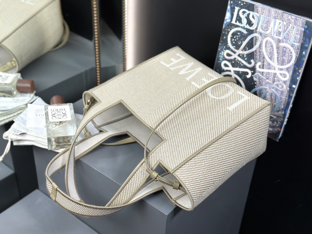 LOEWE Font Tote Jacquard Canvas