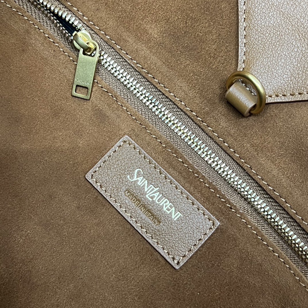 YSL-y tote in leather