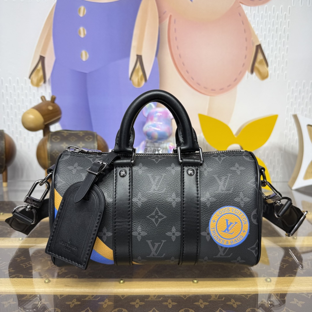 Louis Vuitton Keepall Bandoulière 25 – M01942 Monogram Ink Edition 🖤