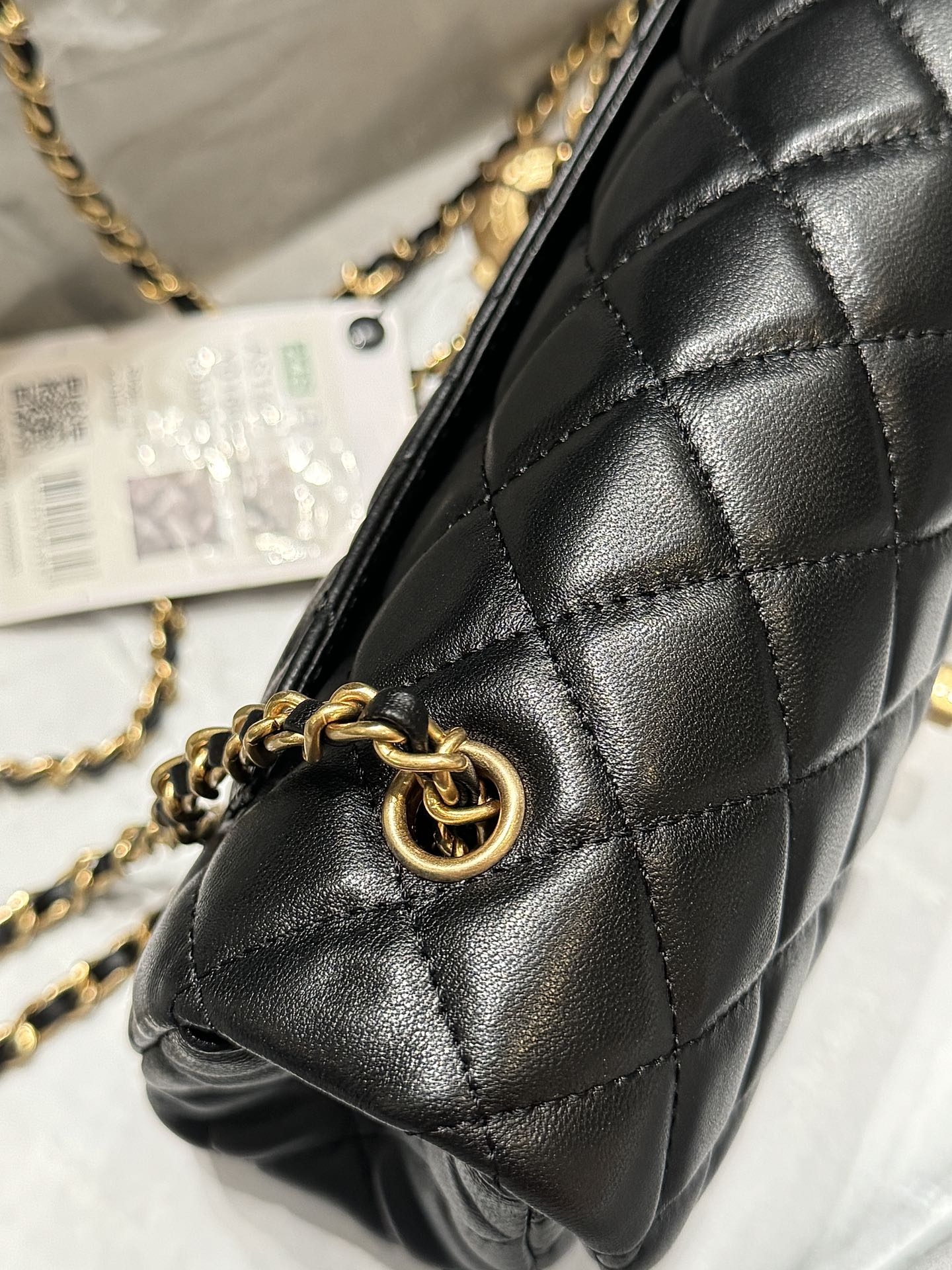 Chanel-CF-gold ball bag