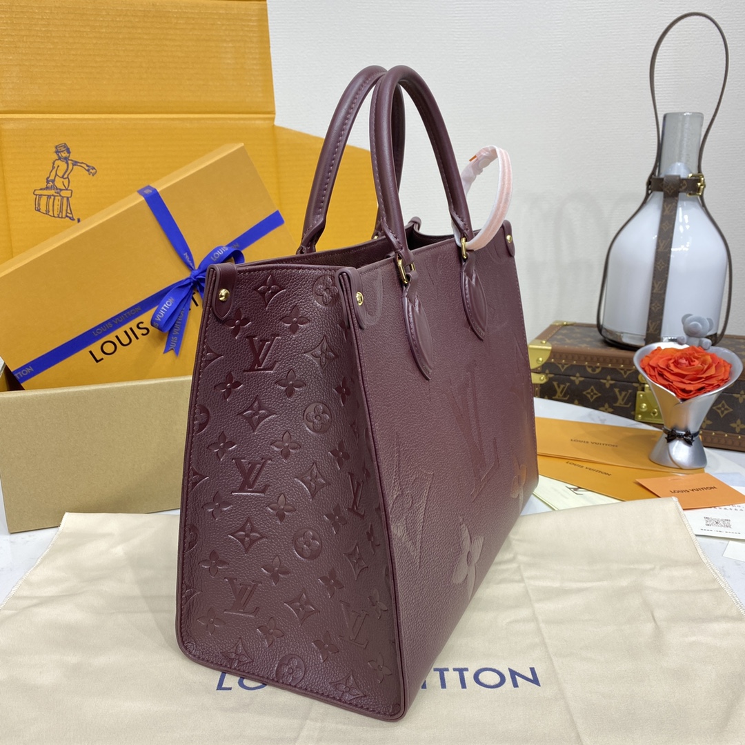 Louis Vuitton OnTheGo MM M46601 Wine Red
