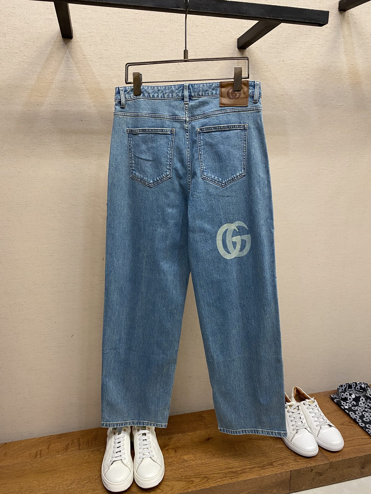 Gucci Lasered Double G denim trouser