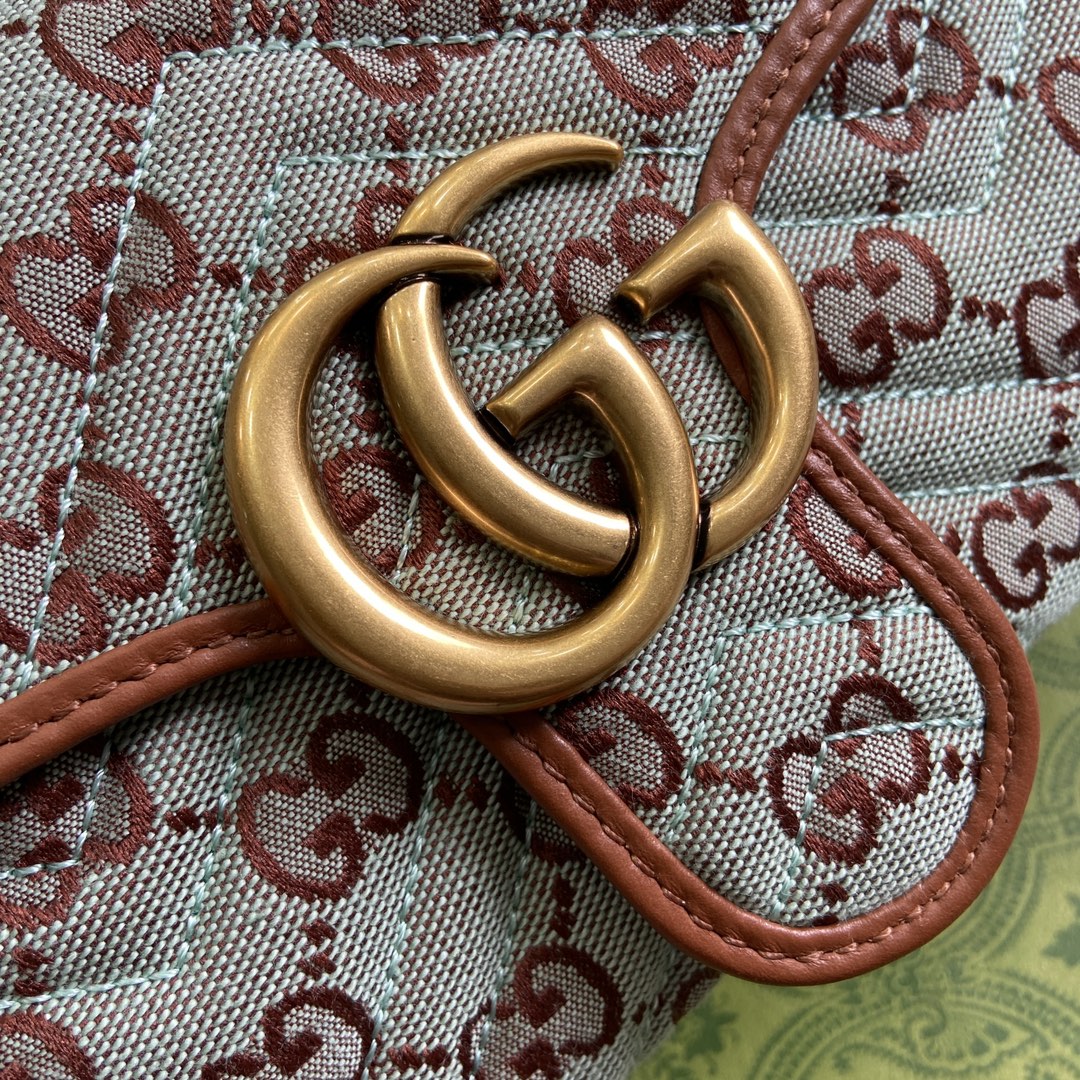 GG Marmont Denim Small Shoulder Bag-443497