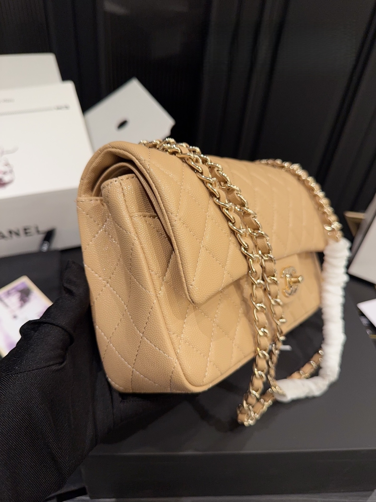 Chanel Classic Flap Bag – Caramel with Gold Hardware