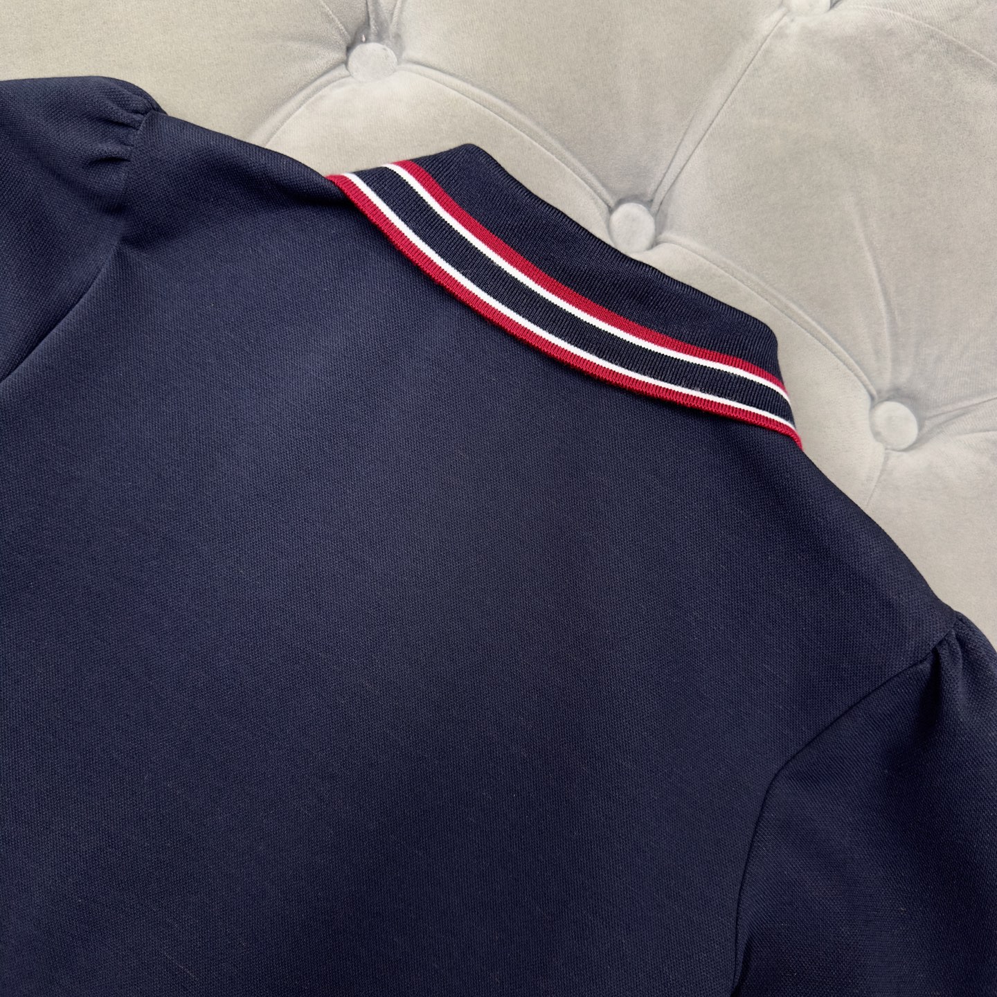 MIUMIU- Letter Embroidery Youthful Set-NAVY